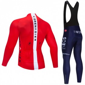 Set Langarmtrikot + Trägerhose Lange 2021 Ineos Grenadiers N005